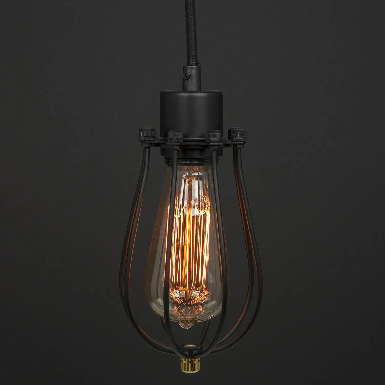 Sunlite Oil Rubbed Bronze Cage Antique Style Pendant Fixture - Cheap-Us