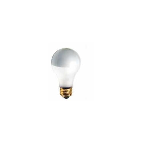Bulbrite 100A21F/SB 100 Watt Incandescent Half Chrome A21 Bulb, Medium Base, Silver Bowl Frost - Cheap-Us