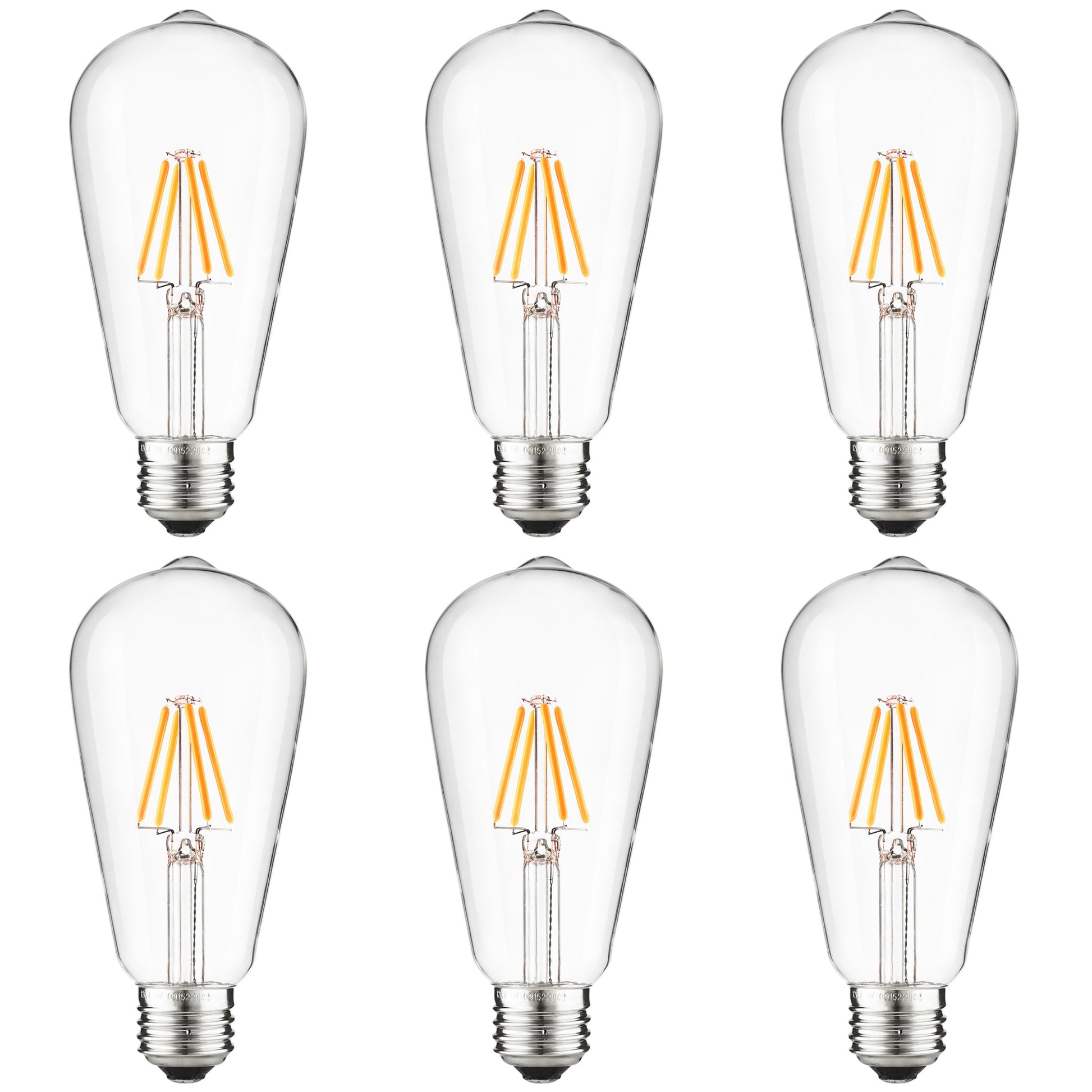 Sunlite LED Vintage S19 Edison 3W (30W Equivalent) Light Bulb Medium (E26) Base, Warm Whi - Cheap-Us