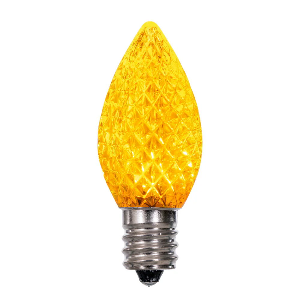 Vickerman C7 LED Yellow Faceted Replacement Bulb bag of 25 - Cheap-Us