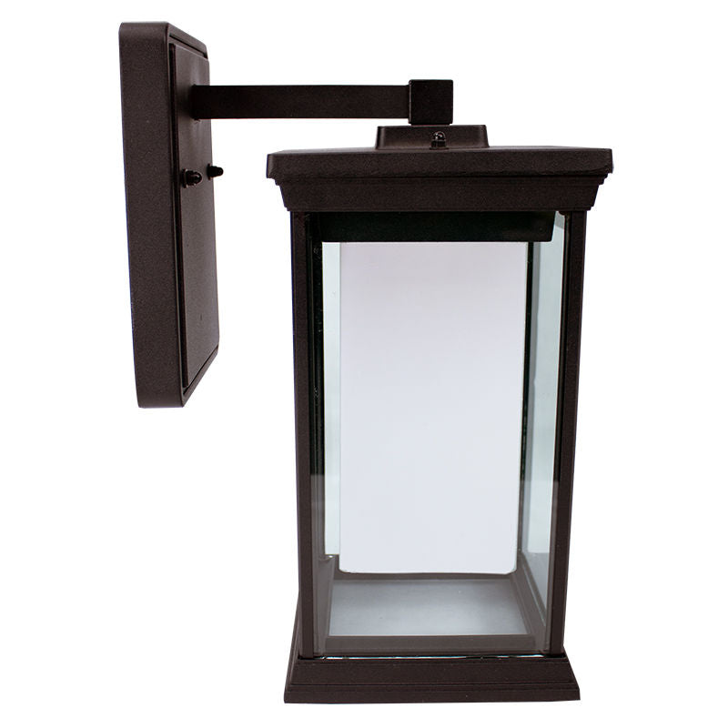 Westgate 14In N1 LED Outdoor Lantern Wall Sconce 20W 30/40/50K Frosted Lens Orb Photocell , Outdoor Lighting, 20W, 850 Lumens, 30K/40K/50K, Orb Finish - Cheap-Us