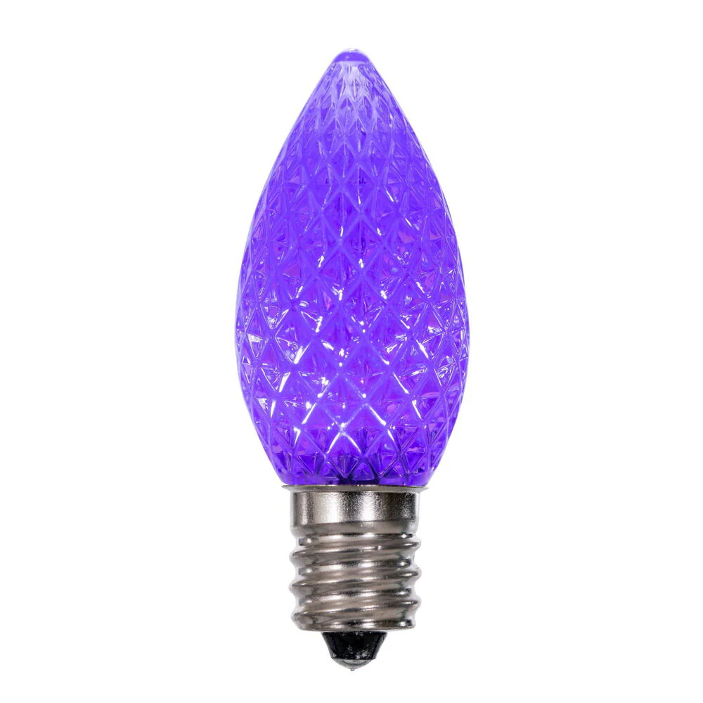 Vickerman C7 LED Purple Faceted Replacement Bulb bag of 25 - Cheap-Us