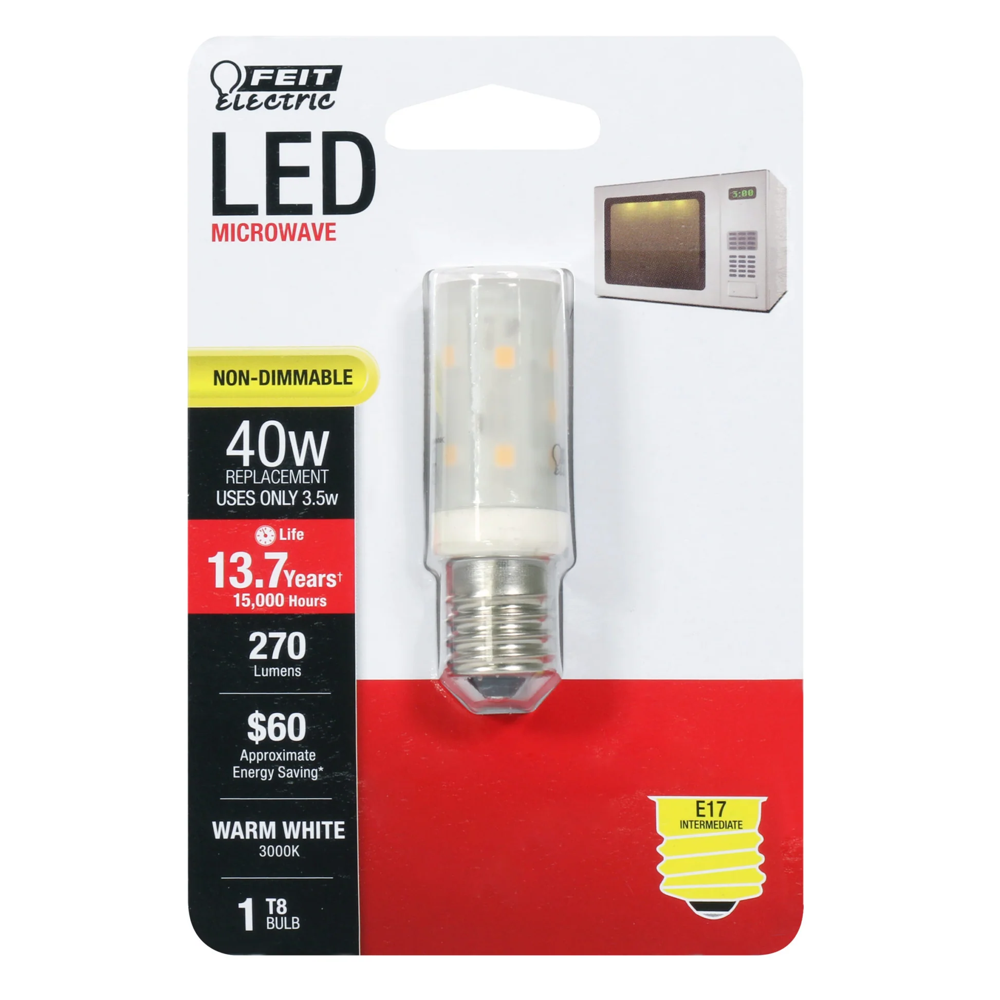 270 Lumen 3000K Non-Dimmable LED - Cheap-Us