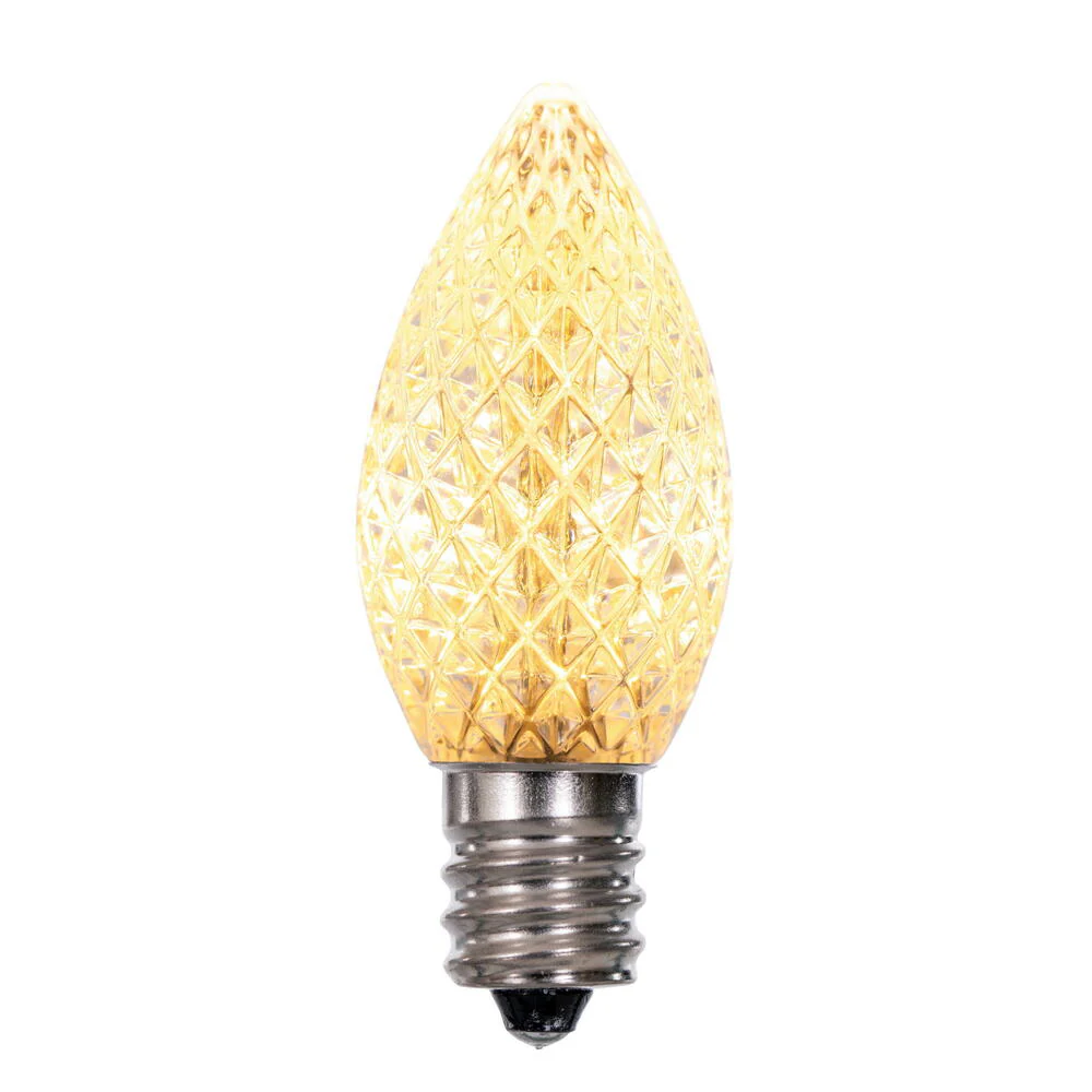 Vickerman C7 LED Warm White Faceted Twinkle Bulb bag of 25 - Cheap-Us