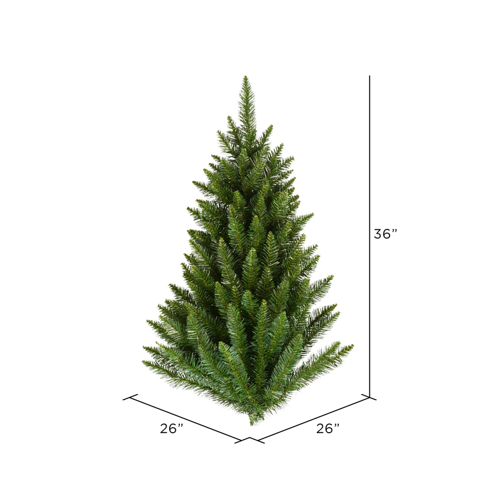 Vickerman 3' Camdon Fir Half Artificial Christmas Wall Tree Unlit - Cheap-Us