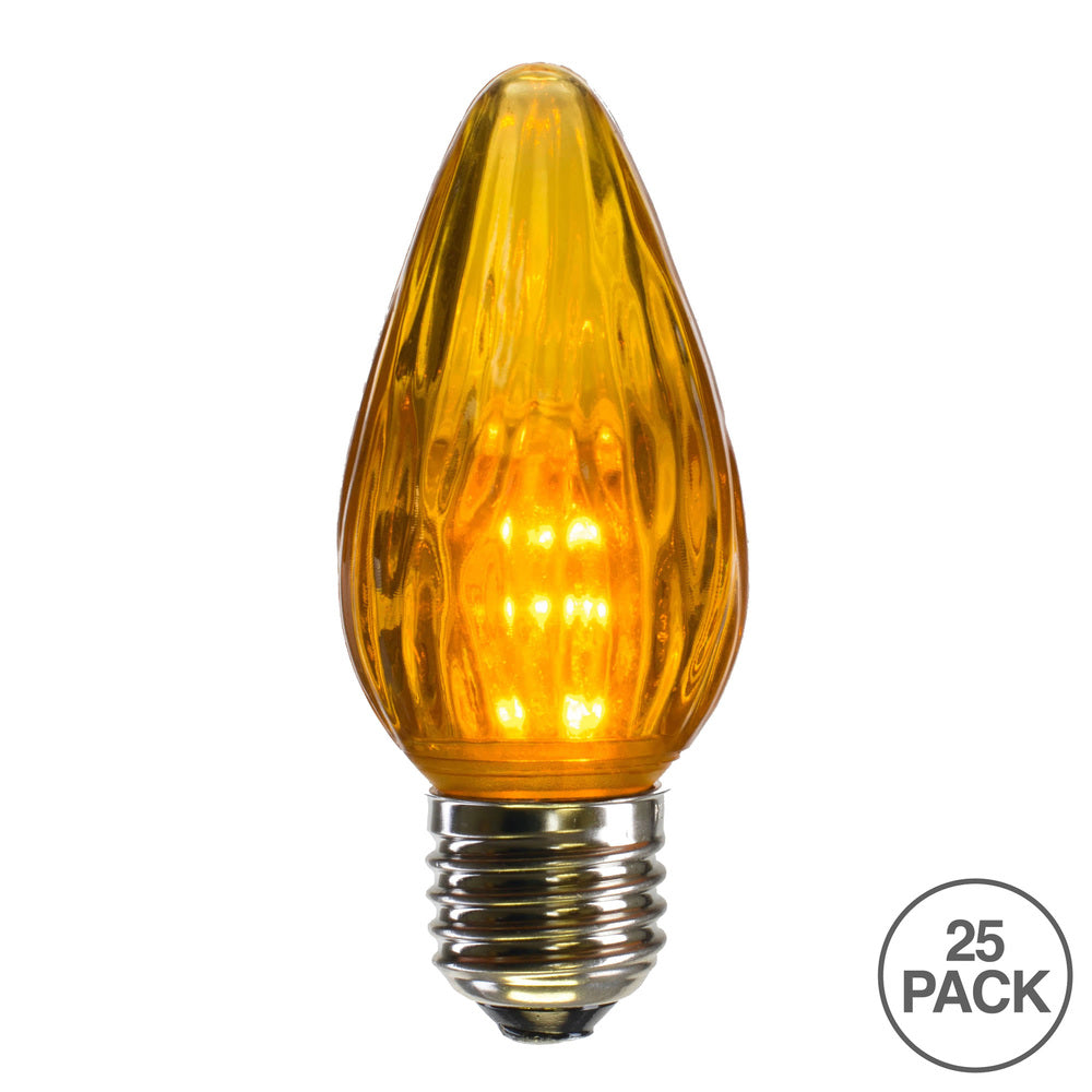 Vickerman F15 Gold LED Plastic Flame Replacement Bulb package of 25 - Cheap-Us