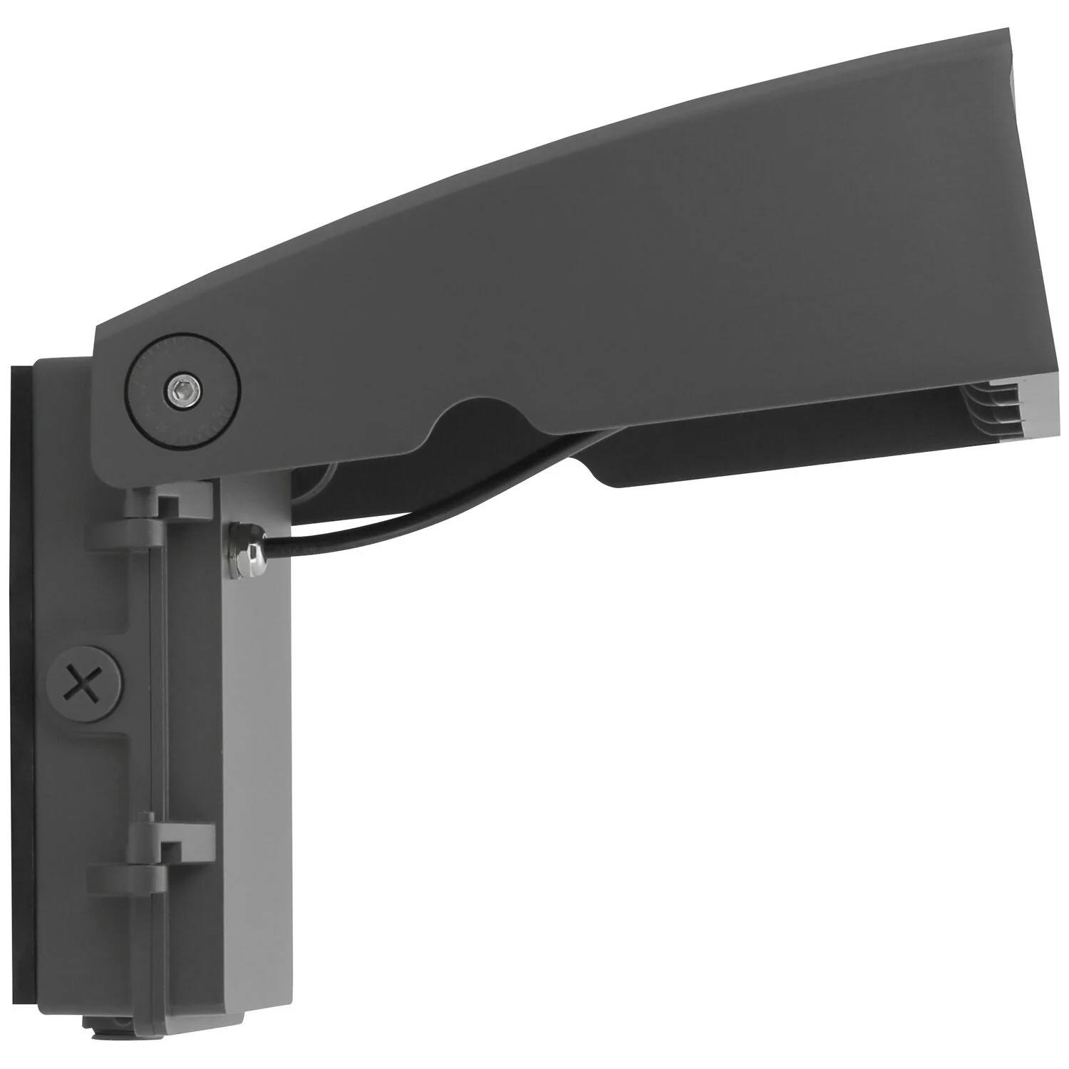 Sunlite LED Outdoor Adjustable Slim Wall Pack Light Fixture, Power Selectable 45W/60W/75W, 6445-10275 Lumens, Color Selectable 30K/40K/50K, 180° Beam Spread, UL Listed, 120-347V, Bronze Finish - Cheap-Us