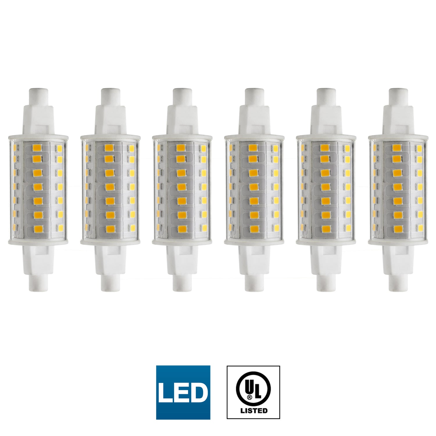 Sunlite R7S/LED/4.5W/78MM/T8/30K/CD2 4.5 Watt T8 Lamp Warm White - Cheap-Us