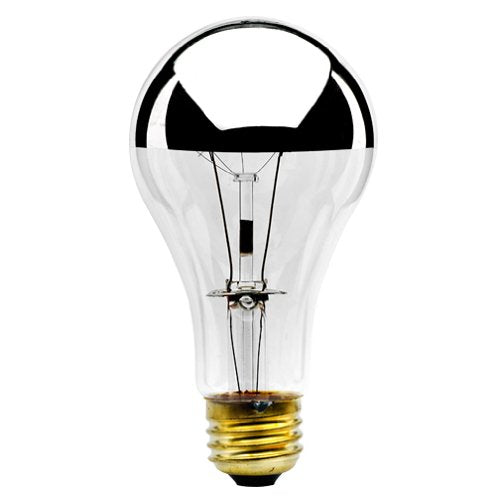 Bulbrite 100A21HM 100 Watt Dimmable Incandescent Half Chrome A21 Bulb, Medium Base - Cheap-Us