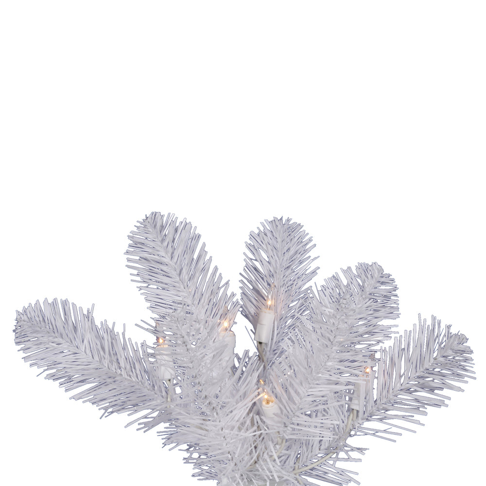 Vickerman 6.5' White Salem Pencil Pine Artificial Christmas Tree 300 Clear Dura-lit Incandescent Lights - Cheap-Us