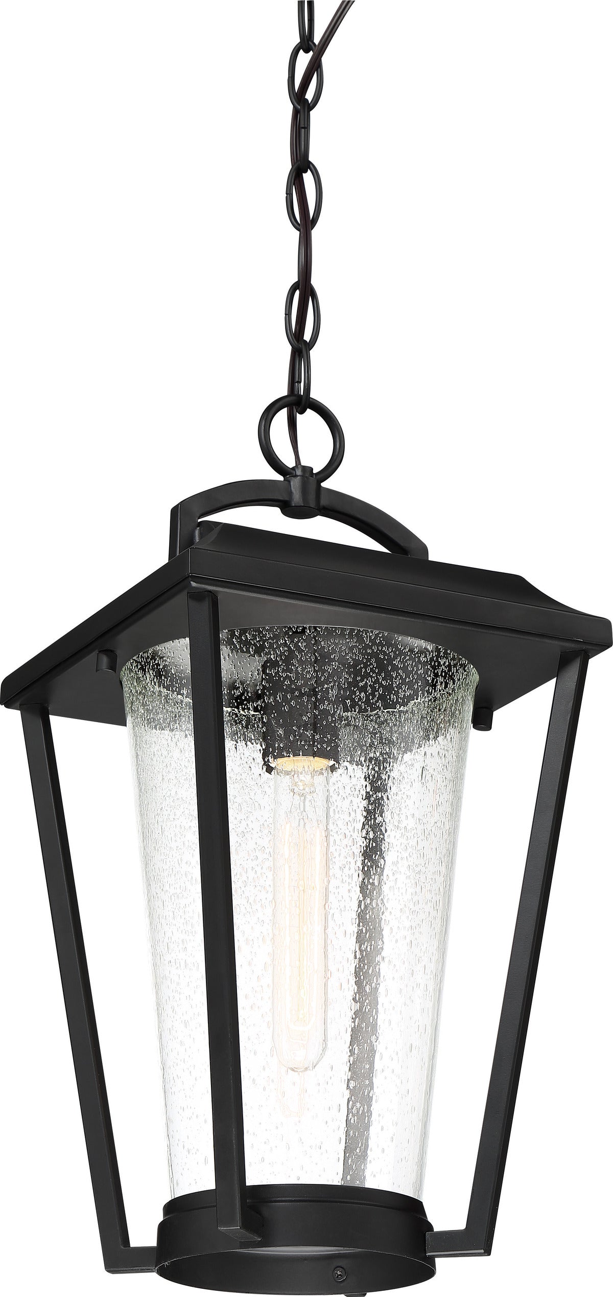 60-6514 LAKEVIEW 1 LT HANGING LANTERN Lakeview - 1 Light Hanging Lantern with Clear Seed Glass - Aged Bronze Finish - Cheap-Us
