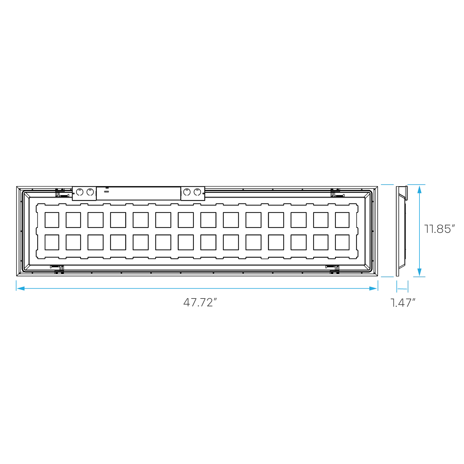 Luxrite 1X4 BACKLIT PANEL 20/30/40 Watts & 5 CCT SELECTABLE 30K/35K/40K/50K/65K (LR24295) - Cheap-Us