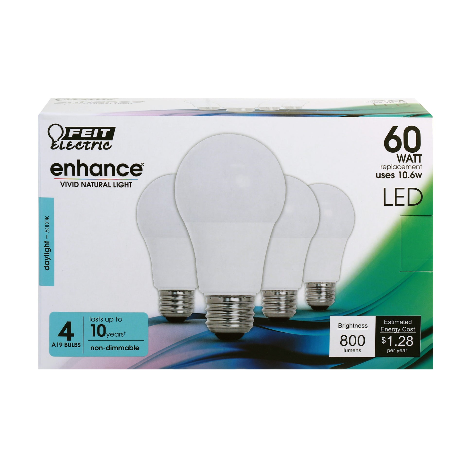 800 Lumen 5000K Non-Dimmable LED - Cheap-Us