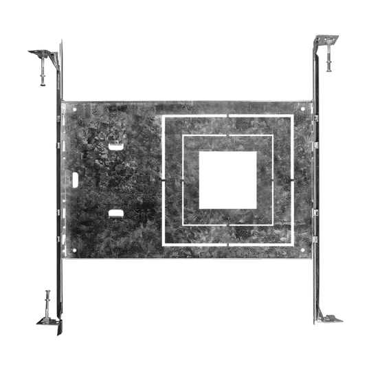 Luxrite 3 Sizes Square New Construction Mounting Plate, Galvanized Steel Finish (LR41005) - Cheap-Us