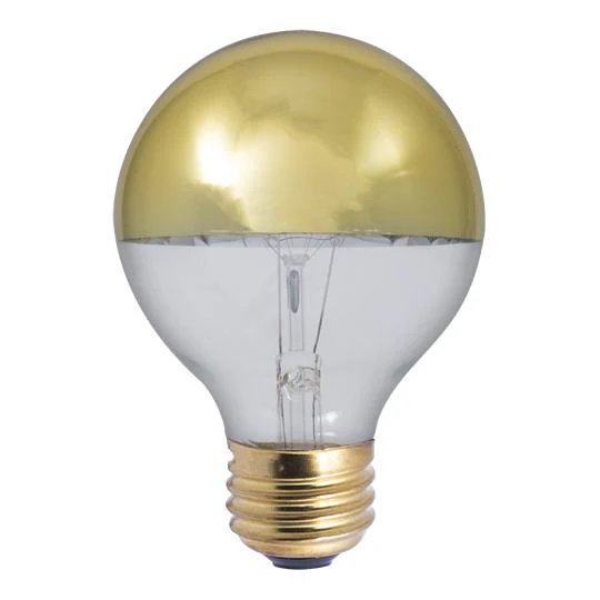BULBRITE INCANDESCENT G25 MEDIUM SCREW (E26) 40W DIMMABLE LIGHT BULB 2700K/WARM WHITE HALF GOLD 6PK (712424) - Cheap-Us