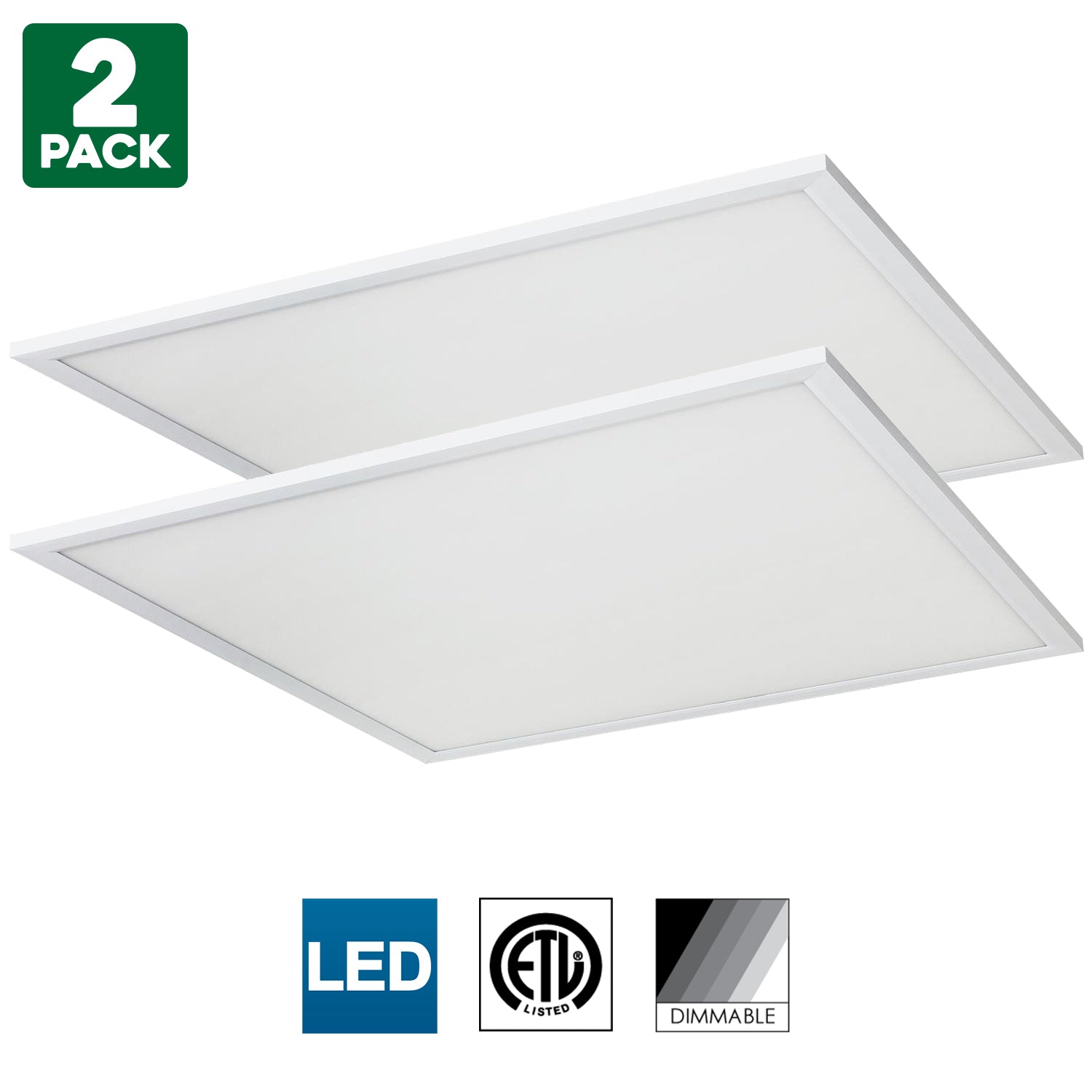 Sunlite LED Light Panel, 1X1 Foot, 15 Watt, 3500K Warm White, 1200 Lumens, Dimmable, 50000 Hours Average Life Span - Cheap-Us