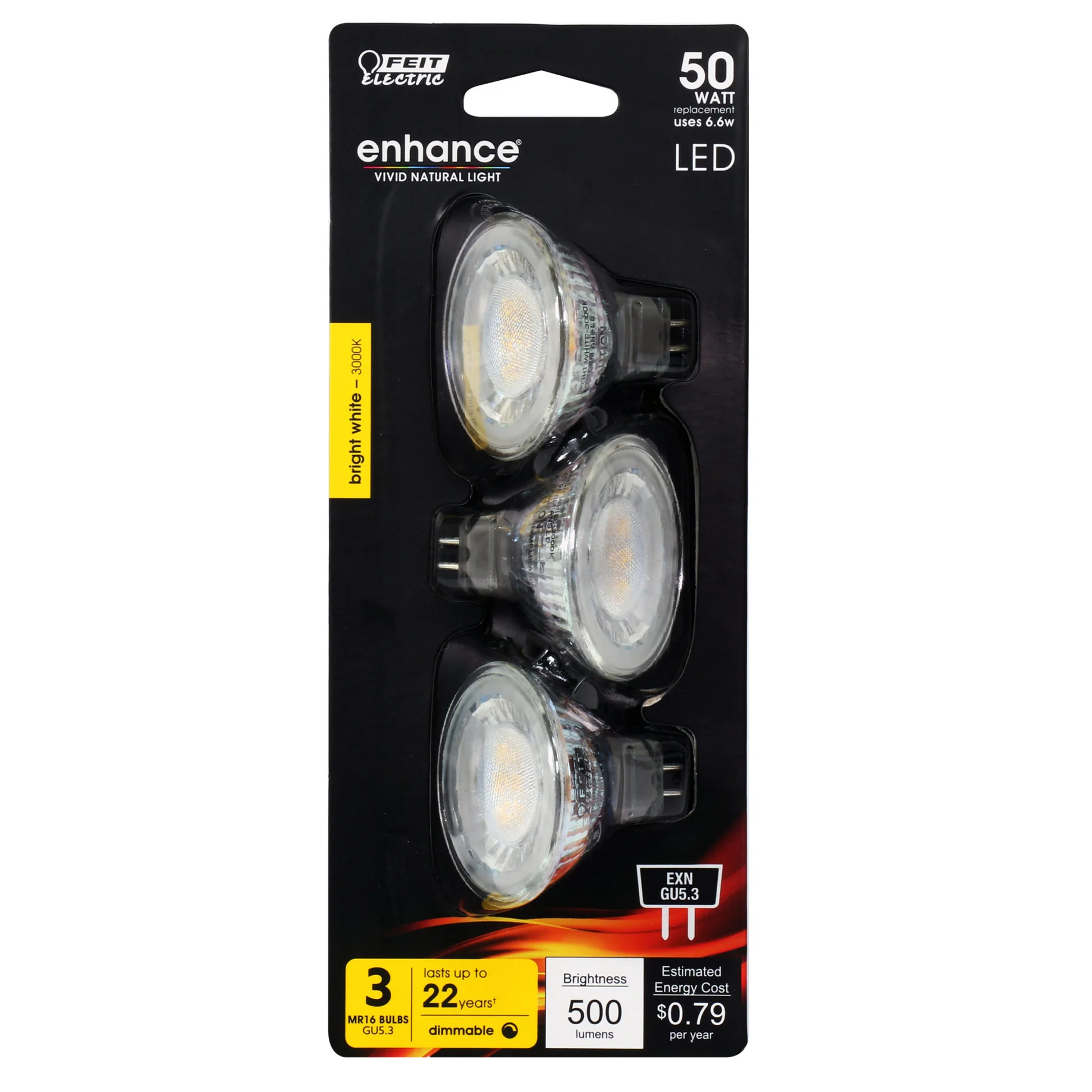 500 Lumen 3000K Dimmable LED - Cheap-Us
