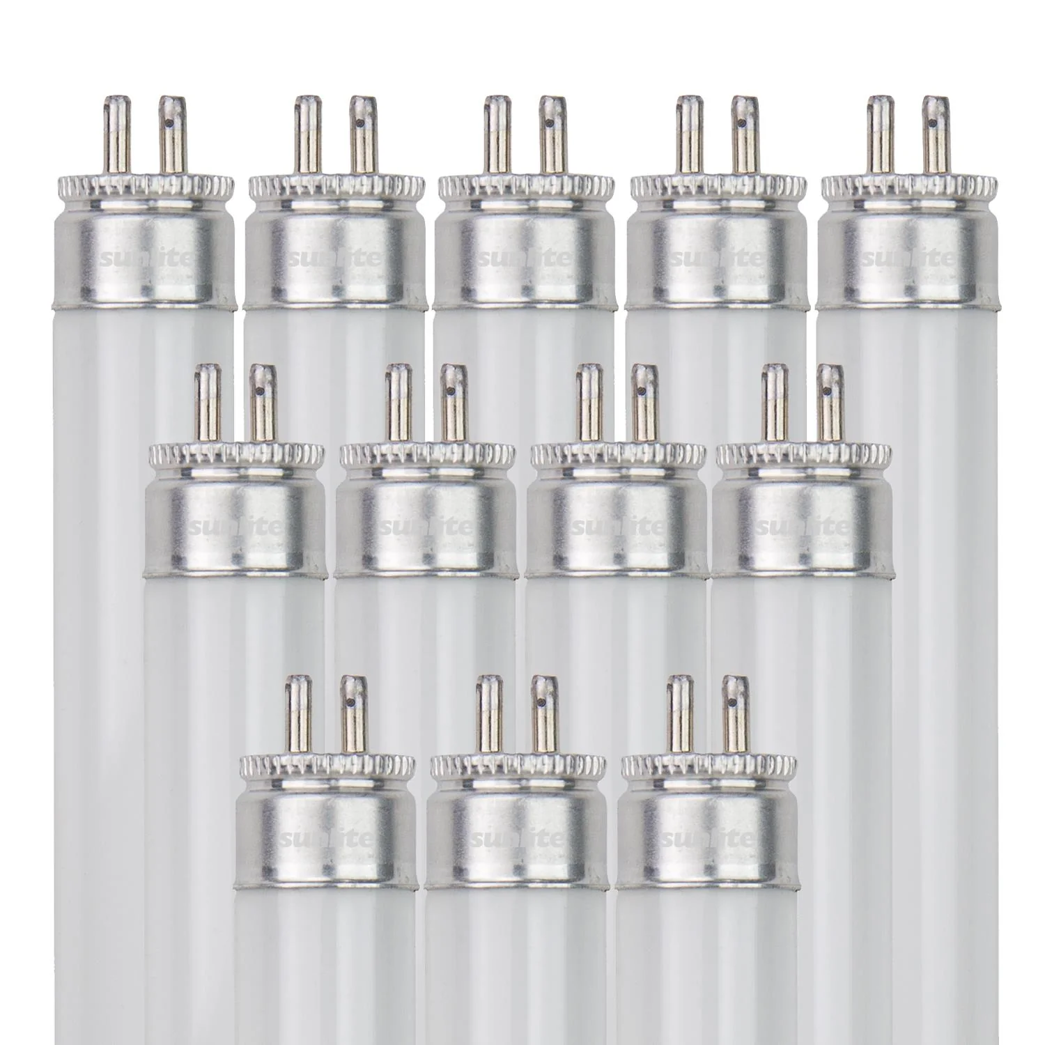 Sunlite F54T5/841/HO/12PK 54 Watt T5 High Output High Performance Straight Tube Mini Bi-Pin (G5) Base, 4100K Cool White, 12 Pack - Cheap-Us
