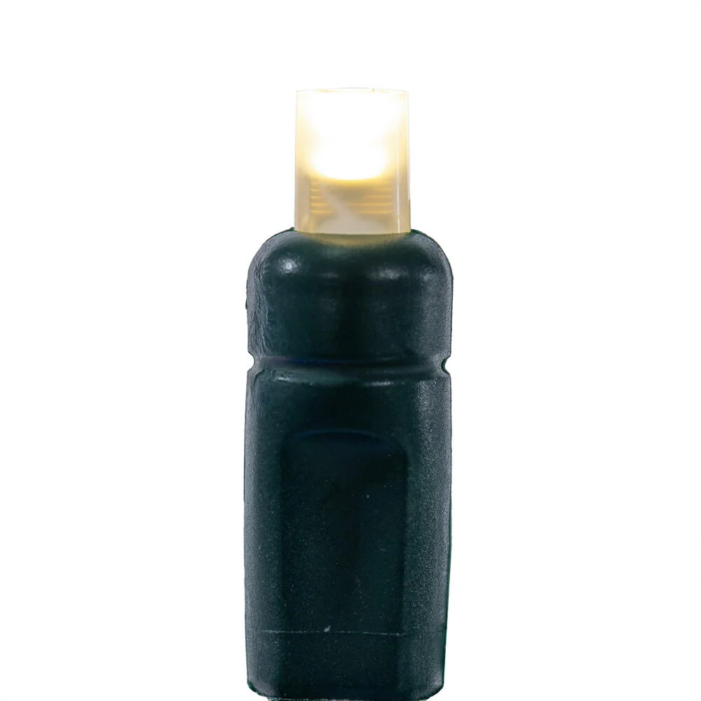 Vickerman 50 Warm White Wide Angle LED Light on Green Wire, 25' Christmas Single Mold Light Strand- 2 Pack - Cheap-Us