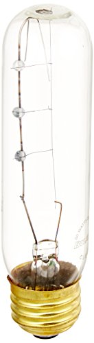 Bulbrite 60T10C/HO 60 Watt Incandescent High Output Showcase/Aquarium/Display T10 Tubular Bulb, Medium Base, Clear - Cheap-Us