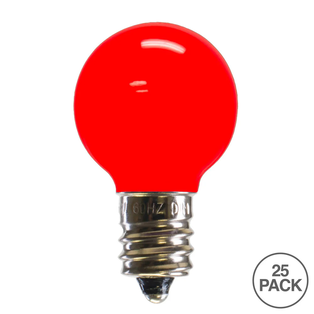 Vickerman G30 Red Ceramic LED Replacement Bulb package of 25 - Cheap-Us