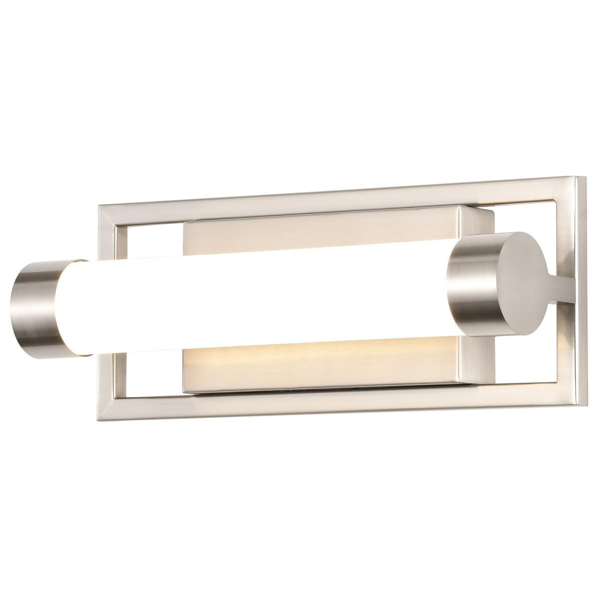 62-1541 CANAL LED SMALL VANITY Canal Small Vanity; LED; Brushed Nickel Finish; White Acrylic Lens - Cheap-Us