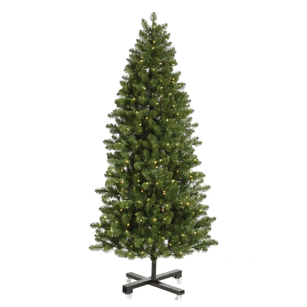 Vickerman 6.5' Grand Teton Slim Artificial Christmas Tree Clear Dura-lit Lights - Cheap-Us