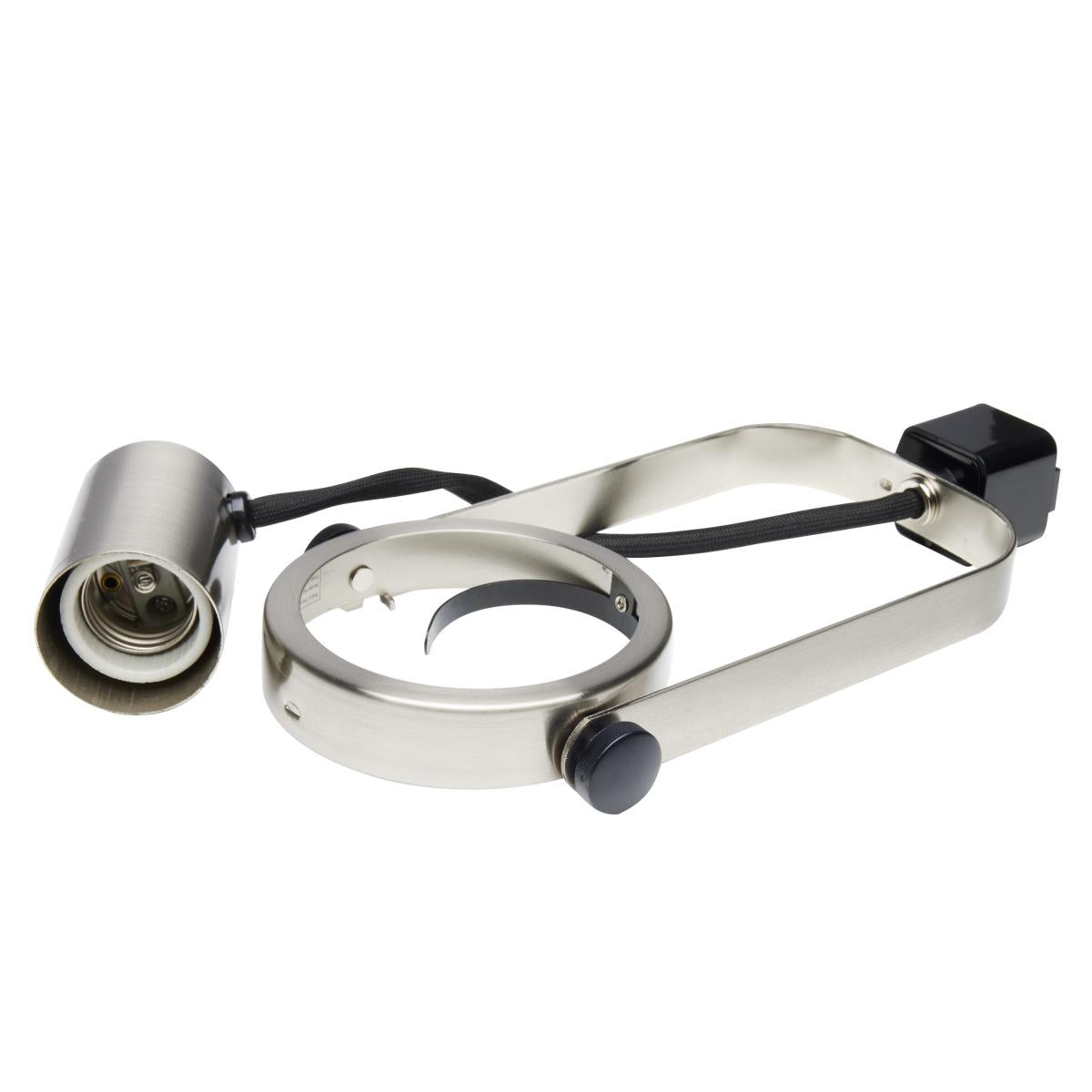 TK343 PAR30 BRUSH NICKEL GIMBAL RING 3 Light - PAR30 - Gimbal Ring Track Kit - 4 foot Track - Brushed Nickel - Cheap-Us