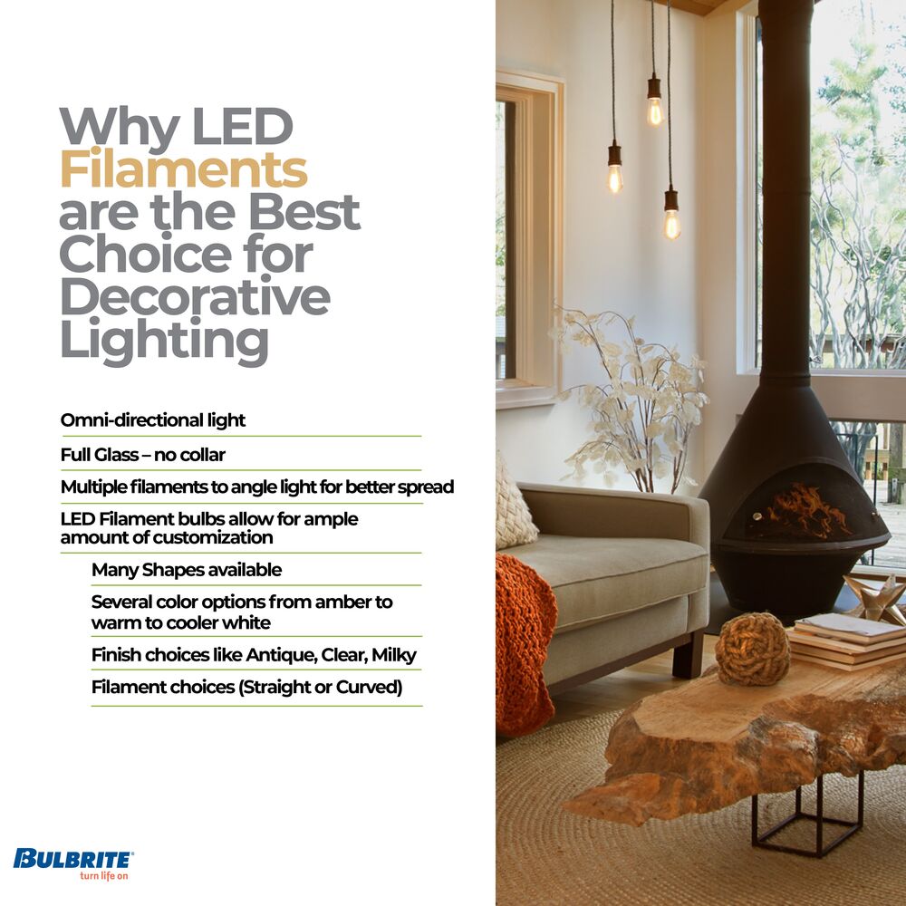 Bulbrite Pack of (8) 7 Watt Dimmable CLEAR Filament G25 Medium (E26) LED Bulb - 800 Lumens, 4000K, and 80 CRI - Cheap-Us