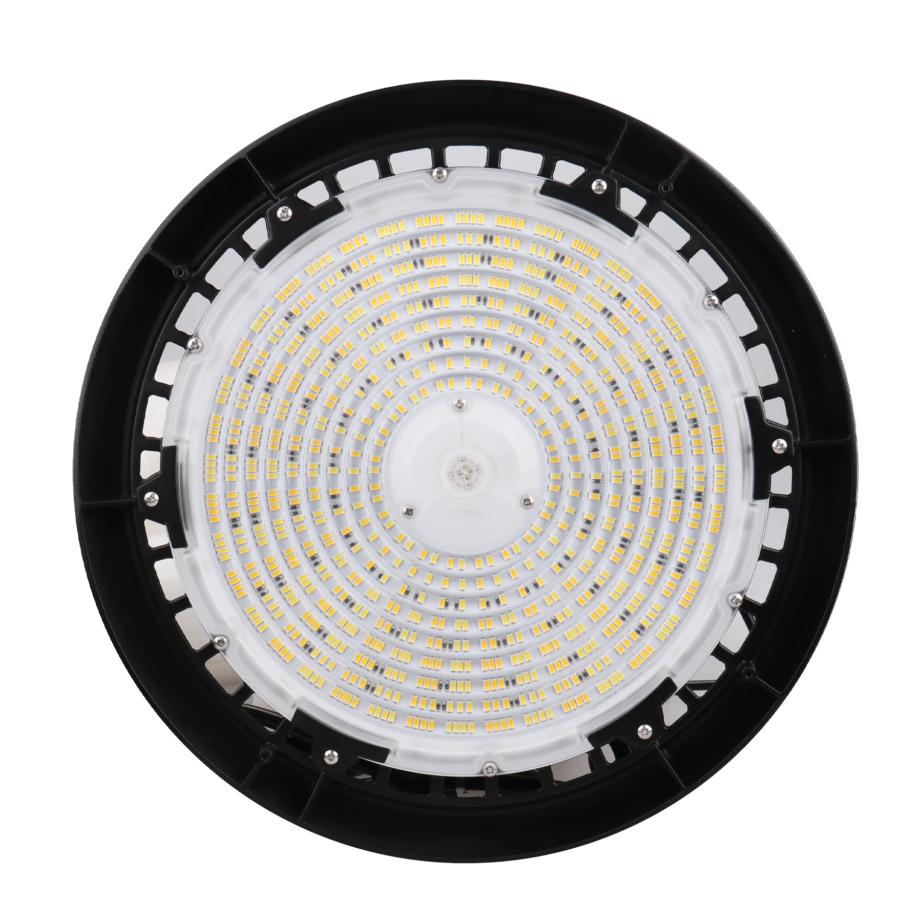 Luxrite 200/220/240W UFO High Bay LED Shop Light 3CCT Selectable 3500K-5000K 120-277V, IP65, UL Listed, Black Finish (LR41526) - Cheap-Us