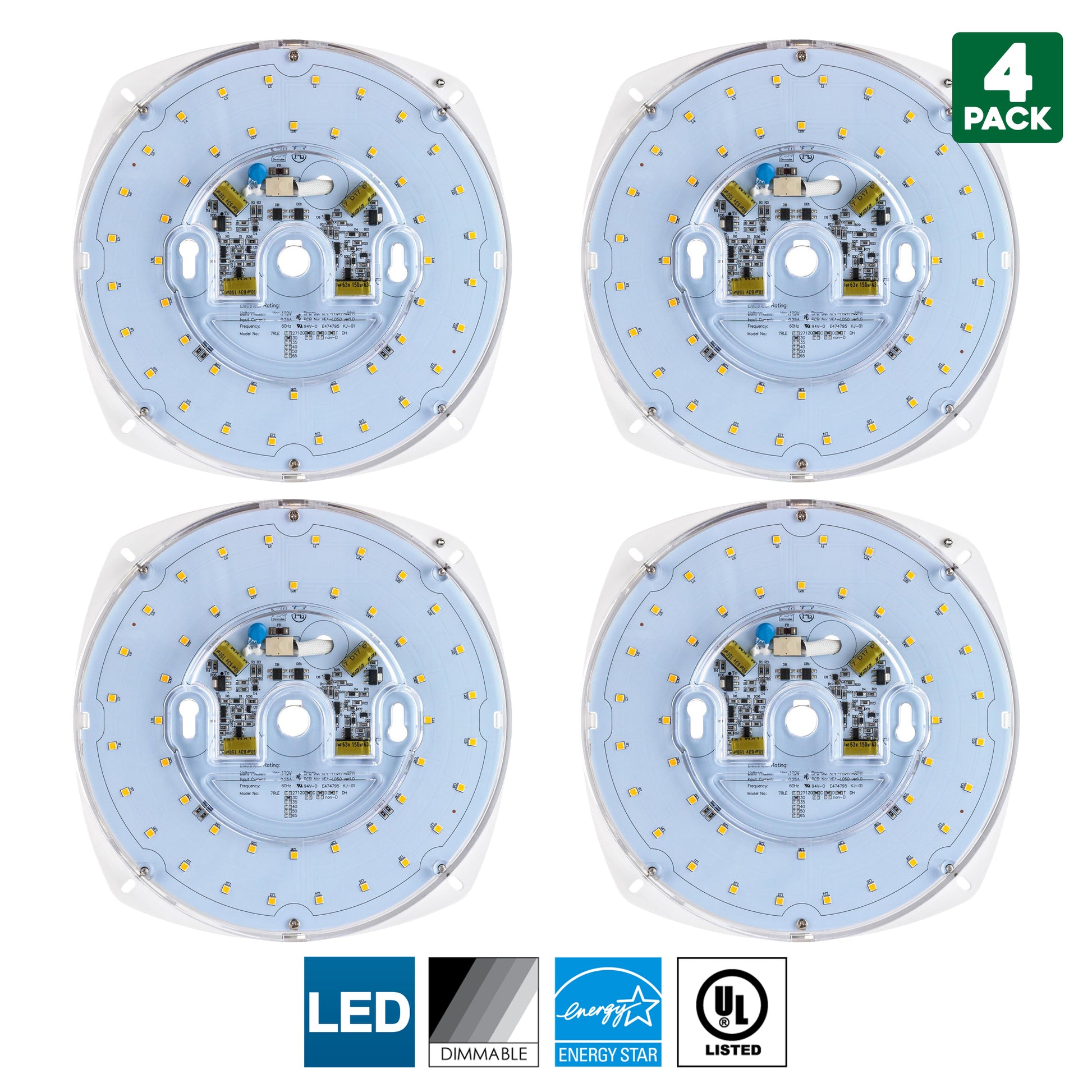 Sunlite LED Retrofit Light Engine, 7-Inch, 5000K Super White, 28 Watt, Dimmable, Flush Ceiling Fixture LED Upgrade Panel, Energy Star Compliant, Commercial Grade, 90 CRI - Cheap-Us