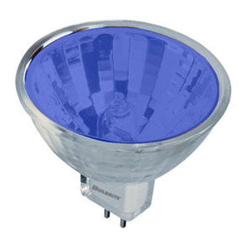 Bulbrite FTD/B 20 Watt Dimmable Color Light Halogen MR11, Bi-Pin GU4 Base, Blue - Cheap-Us