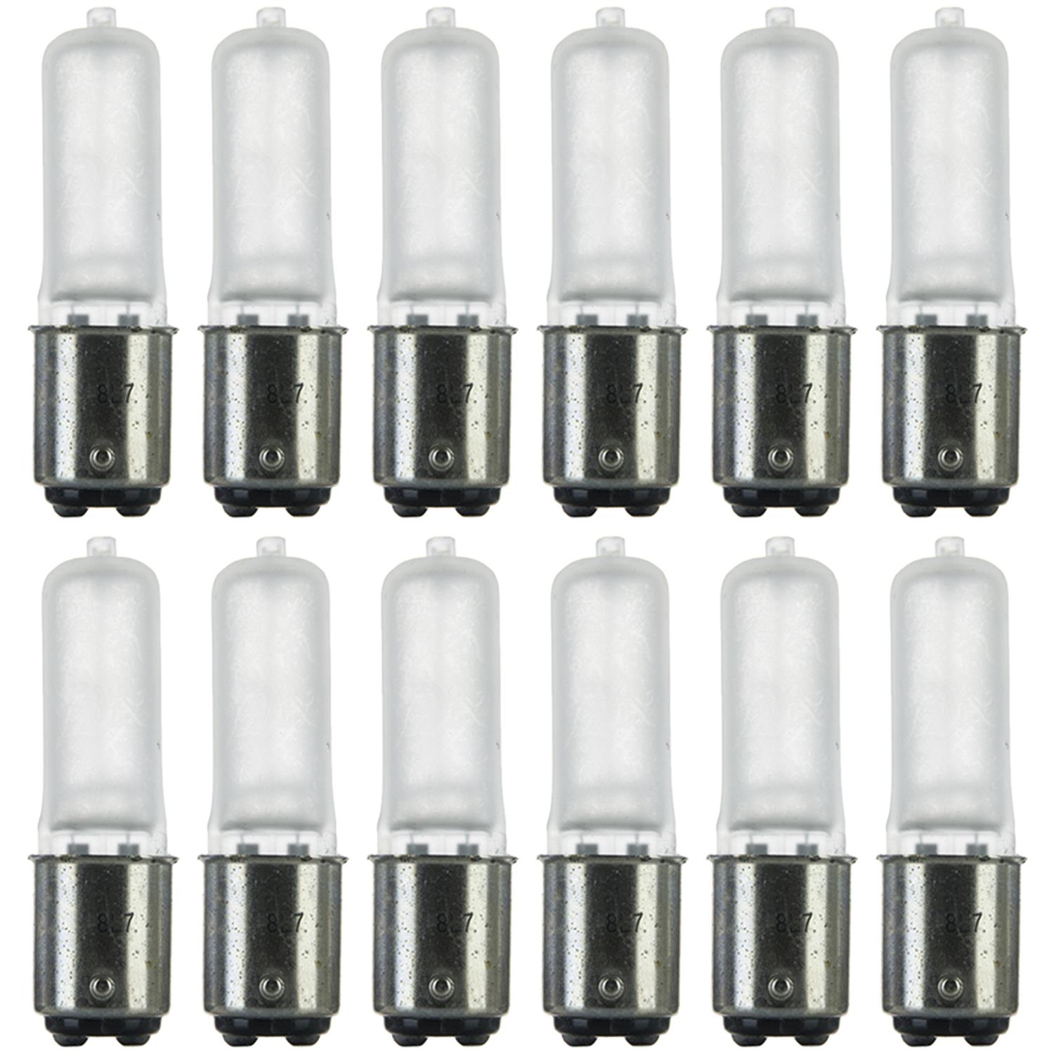 Sunlite 50 Watt, Single Ended T4, Double Contact Bayonet Base, Frost - Cheap-Us