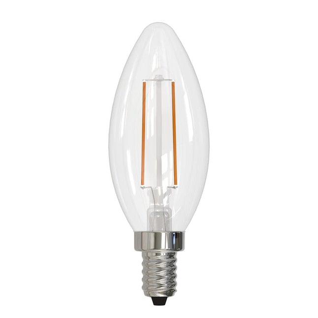Bulbrite Pack of (8) 4 Watt Dimmable CLEAR Filament B11 Candelabra (E12) LED Bulb - 350 Lumens, 4000K, and 80 CRI - Cheap-Us