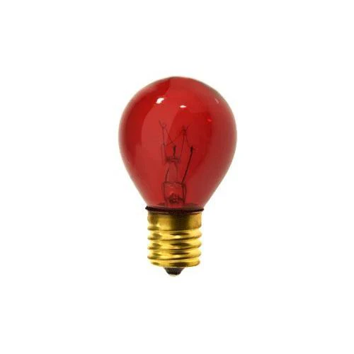Bulbrite 10S11TR 10W Dimmable S11 Night Light Replacement Bulb, Intermediate Base, Transparent Red - Cheap-Us