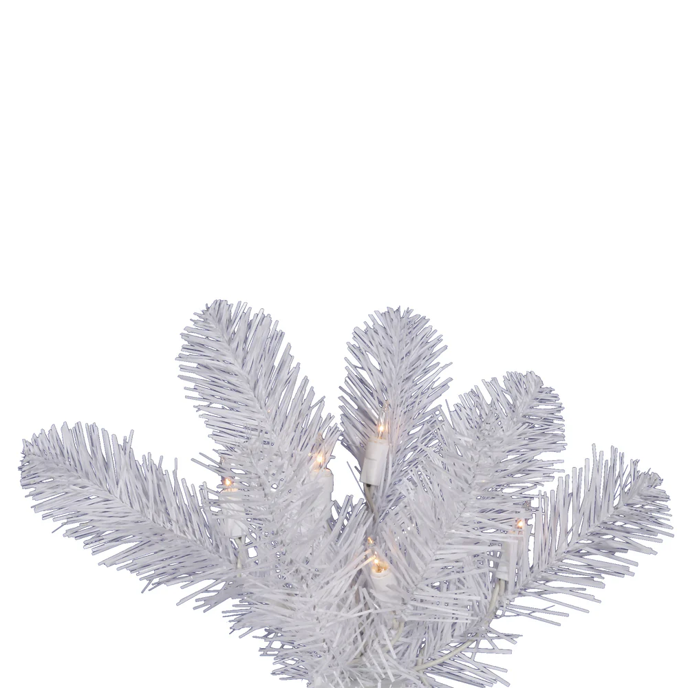 Vickerman 9.5' White Salem Pencil Pine Artificial Christmas Tree 550 Clear Dura-lit Incandescent Lights - Cheap-Us