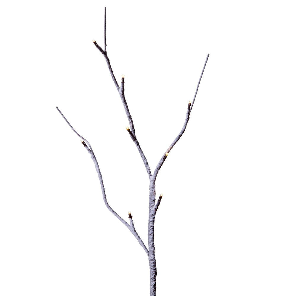Vickerman 6' Brown Frosted Twig Tree Warm White 3mm Wide Angle LED lights - Cheap-Us
