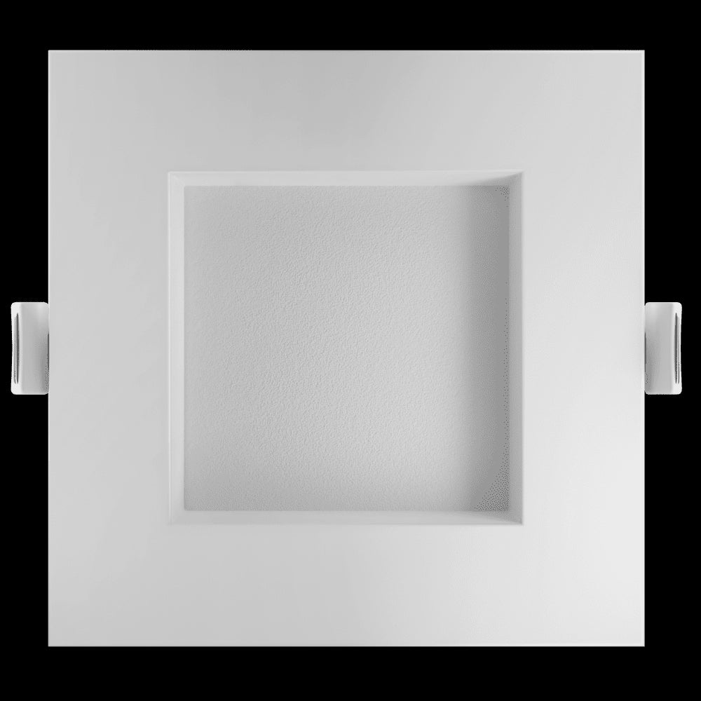 Goodlite 6 Inch LED Regress Square Slim Luminaire Wattage Selectable 28W, 18W, Or 10W, Selectable Color Temperature 27,30,35,41, Or 50K - Cheap-Us