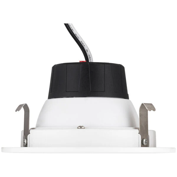 LED 4-Inch Round Retrofit Gimbal Recessed Downlight with Medium Base Adapter (E26), 8 Watts (65W Equivalent), 30 Degree Tilt, Dimmable, ETL Listed, Color Tunable 27K-50K - Cheap-Us