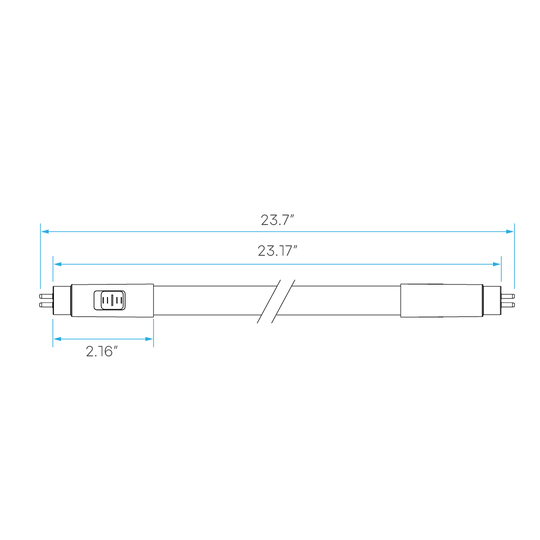 Luxrite LED 2' T8 3 Way Universal Light Tube, G13 Base, 8W, 960 Lumens, Color Selectable - 3500K/4000K/5000K, 83 CRI, Frosted White Finish, Dimmable (LR34231) - Cheap-Us