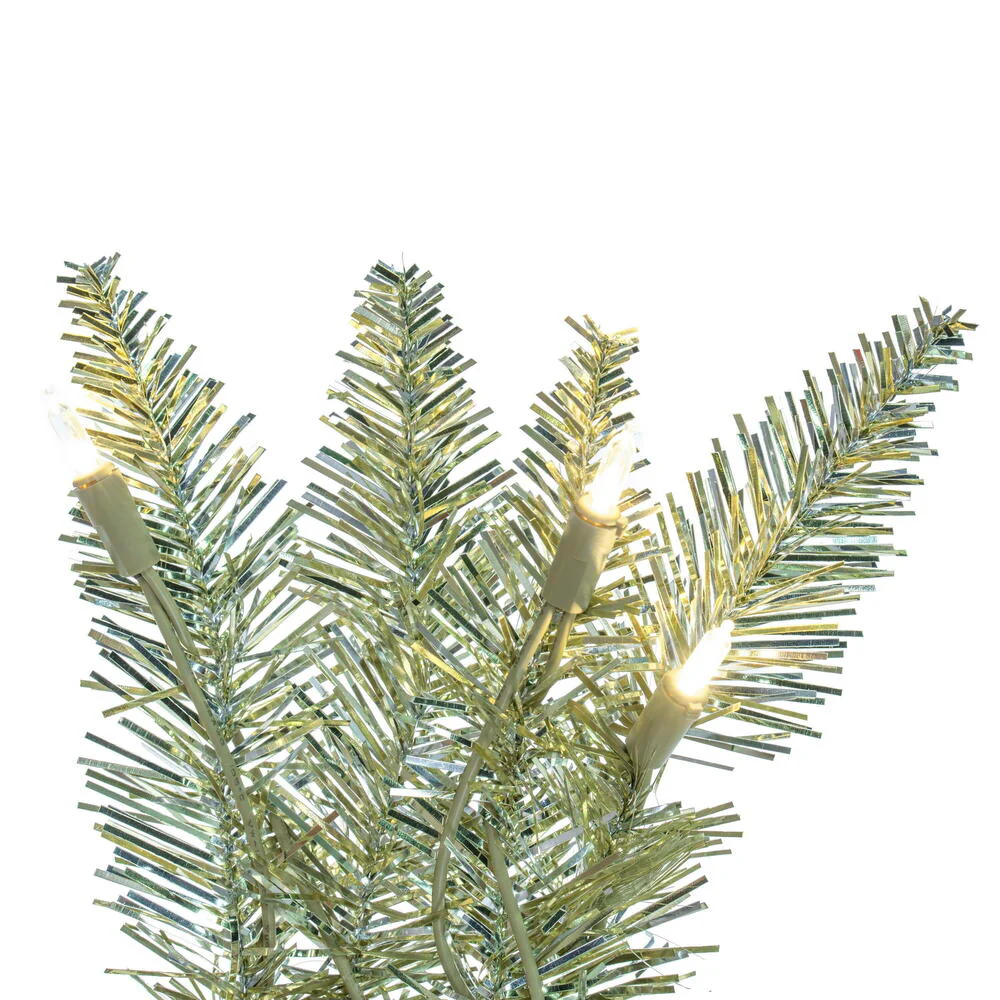 Vickerman 9' Champagne Artificial Christmas Garland Warm White Dura-Lit LED lights. - Cheap-Us