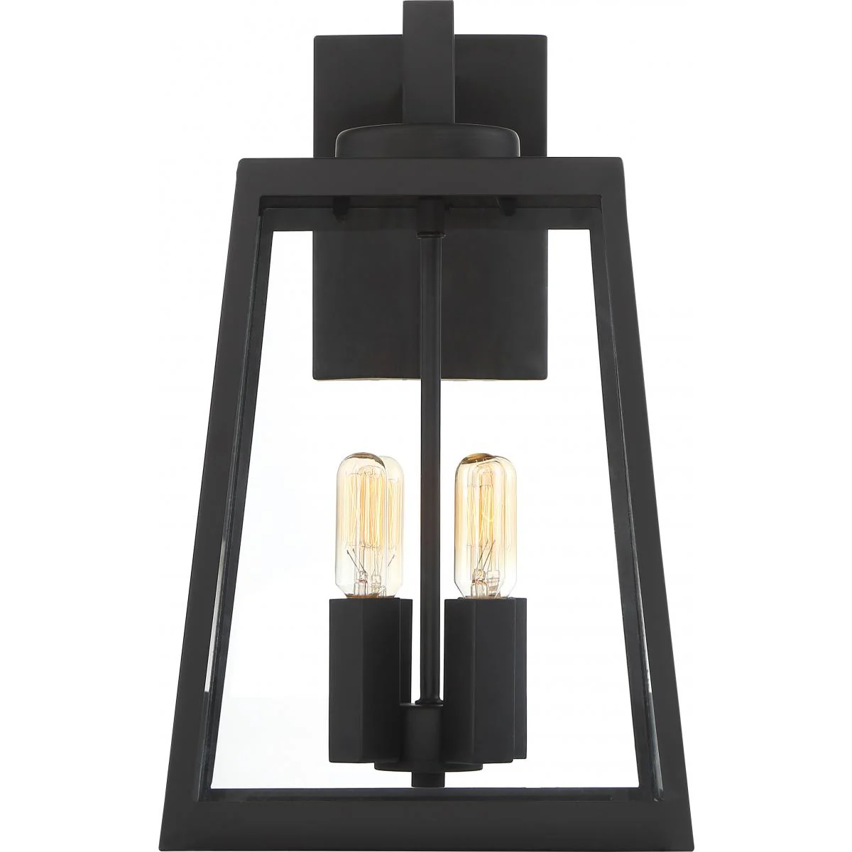 60-6583 HALIFAX 4 LT LARGE LANTERN Halifax - 4 Light Large Wall Lantern - with Clear Glass - Matte Black Finish - Cheap-Us
