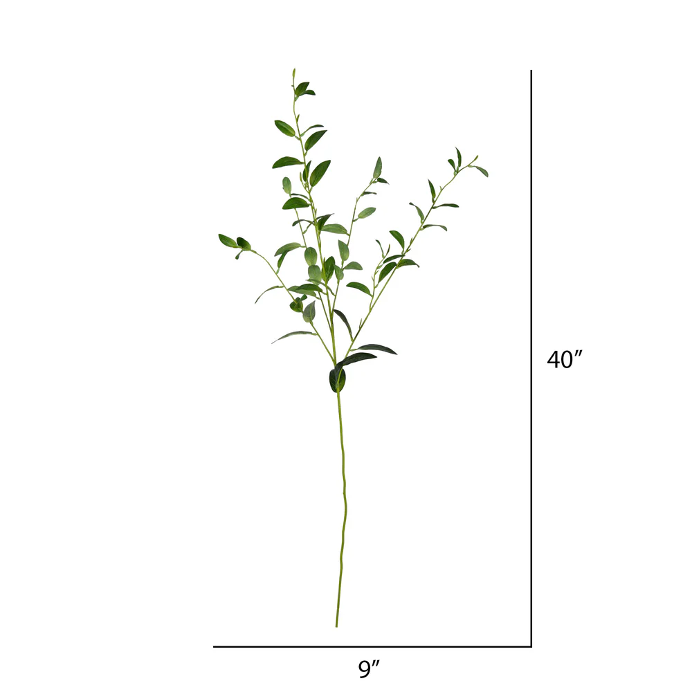 Vickerman 40'' Artificial Green Leaf Spray. Includes 4 sprays per pack. - Cheap-Us