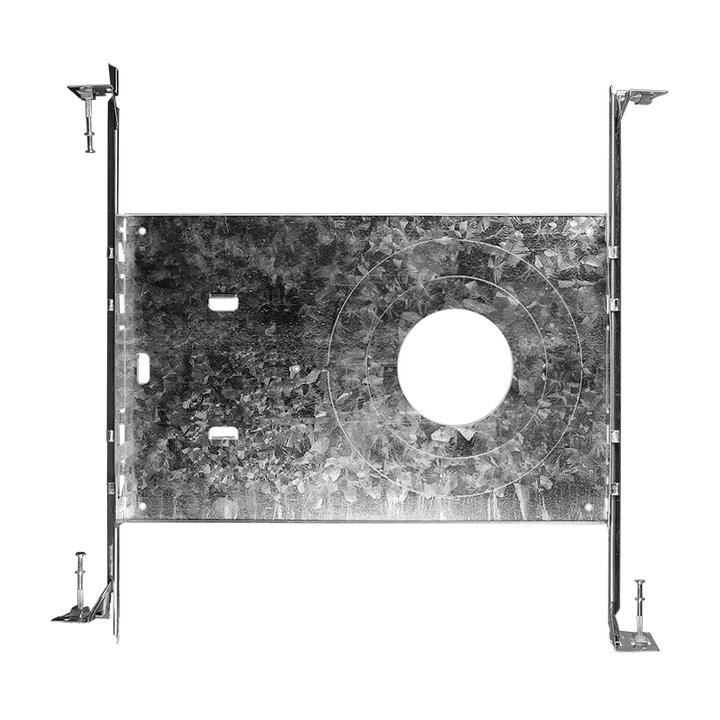 Luxrite 3 Sizes Round New Construction Mounting Plate, Galvanized Steel Finish, Pack of 6 (LR41002) - Cheap-Us