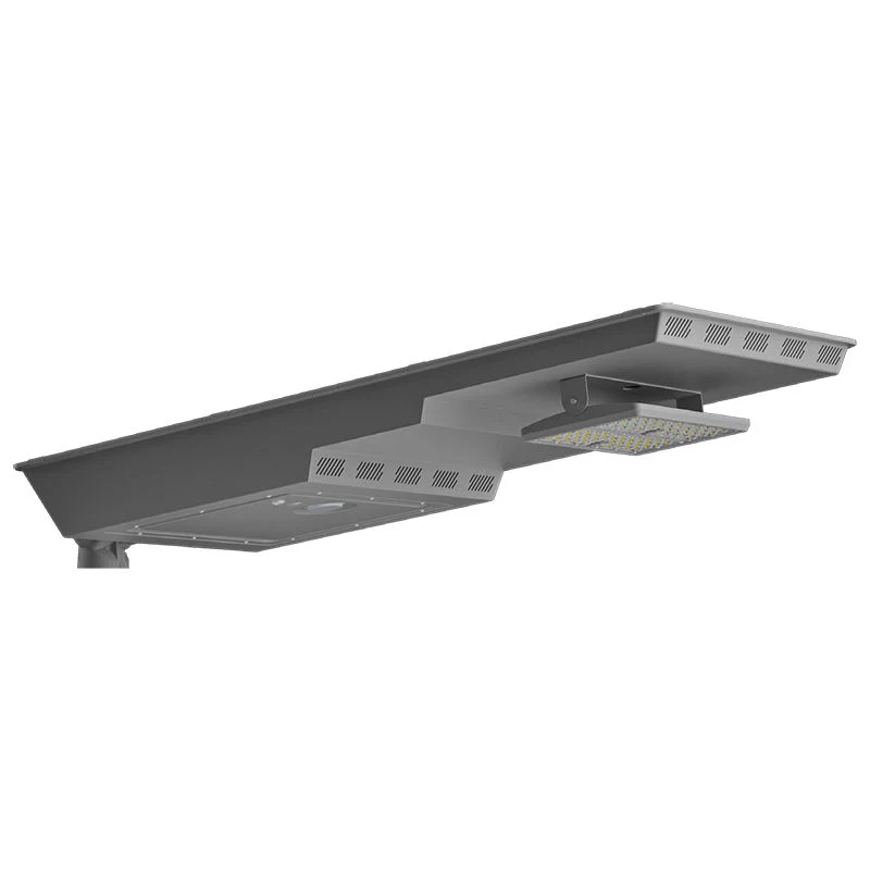 Westgate Smart Integrated Solar Street And Flood Light 70W 200 Lumens/W 5000K, Outdoor Lighting, 70W, 14000 Lumens, 5000K, Grey Finish None - Cheap-Us