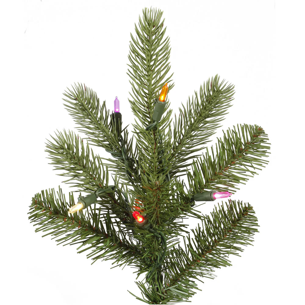 Vickerman 7.5' King Spruce Artificial Christmas Tree Multi-Colored Dura-Lit® LED Lights - Cheap-Us
