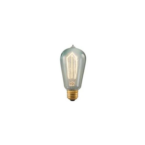 Bulbrite NOS40-1890/SMK 40 Watt Nostalgic Edison ST18 Bulb, Vintage Hairpin Filament, Medium Base, Smoke Finish - Cheap-Us