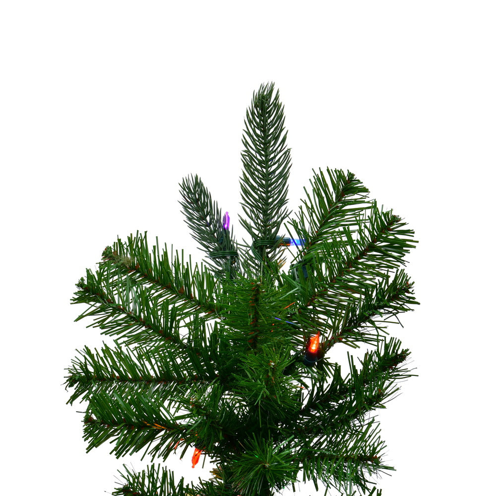 Vickerman 5.5' Carolina Pencil Spruce Artificial Christmas Tree Multi-Colored Dura-Lit®LED Lights - Cheap-Us