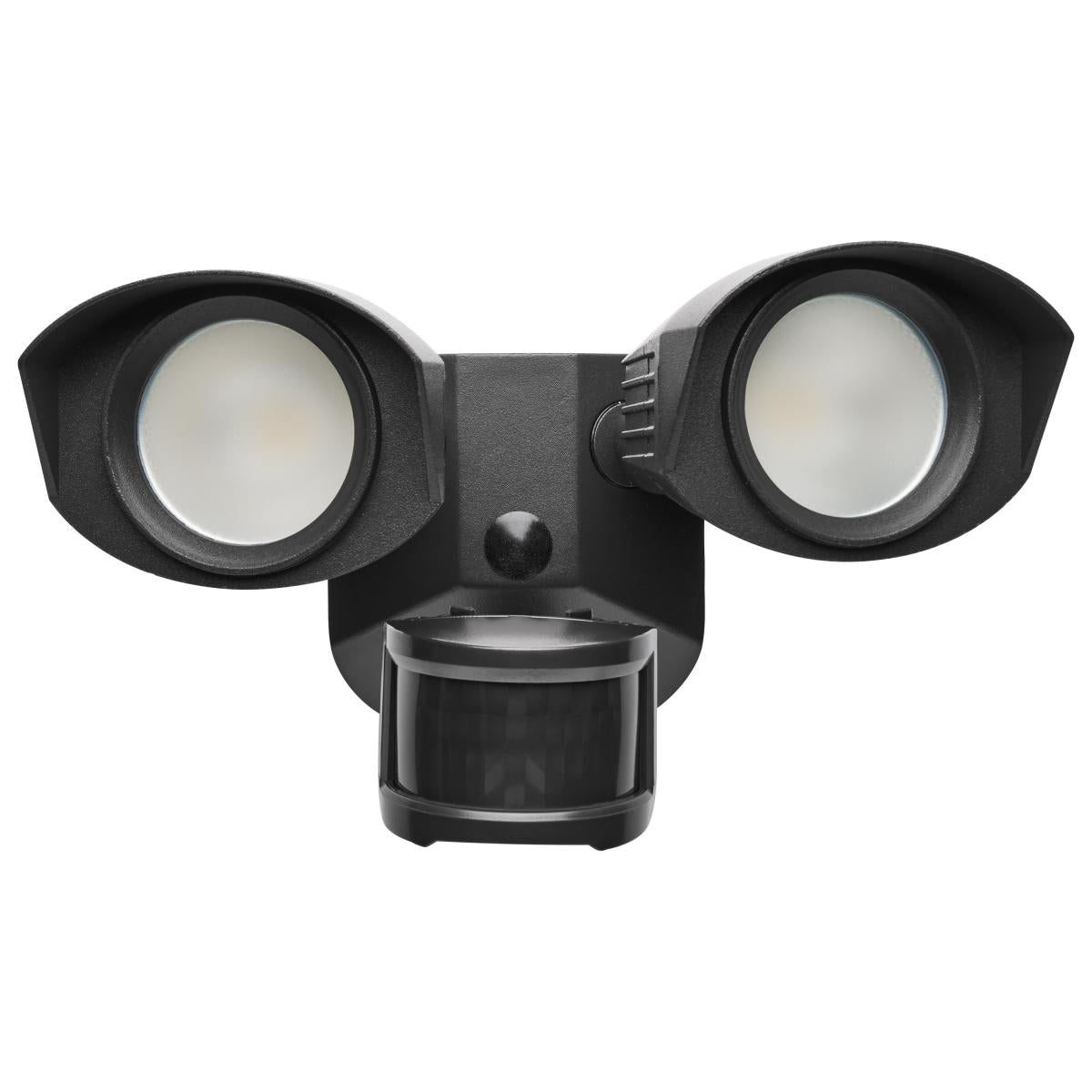 65-221 LED DUAL HEAD SECURITY LIGHT LED Security Light - Dual Head - Black Finish - 4000K - with Motion Sensor - 120V - Cheap-Us