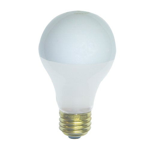 Bulbrite 60A19F/SB 60 Watt Incandescent Half Chrome A19 Bulb, Medium Base, Silver Bowl Frost - Cheap-Us